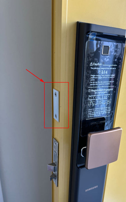 Standard Latch Hole Cover Filler Plate