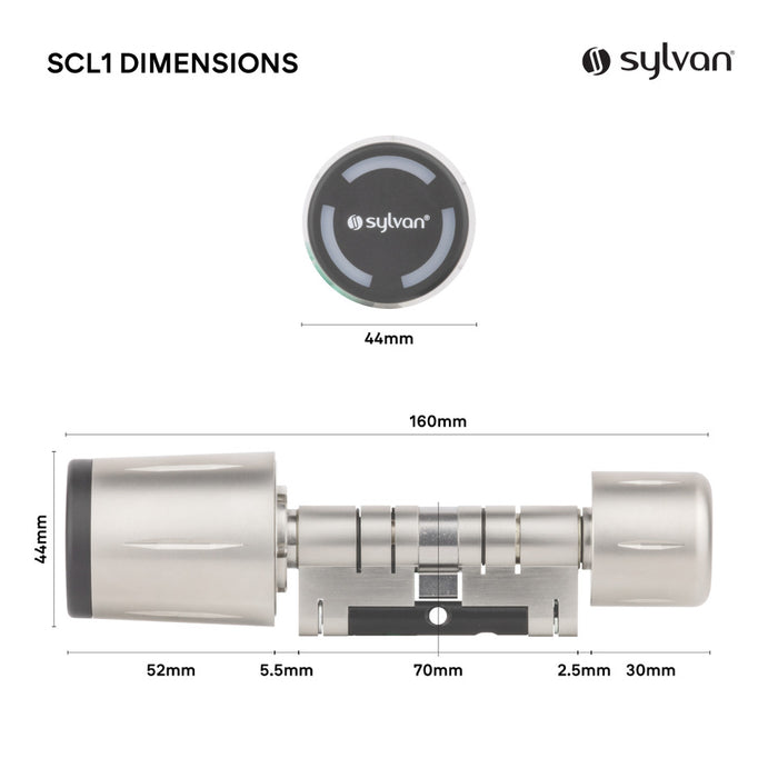 Sylvan Electronic Smart Cylinder Euro