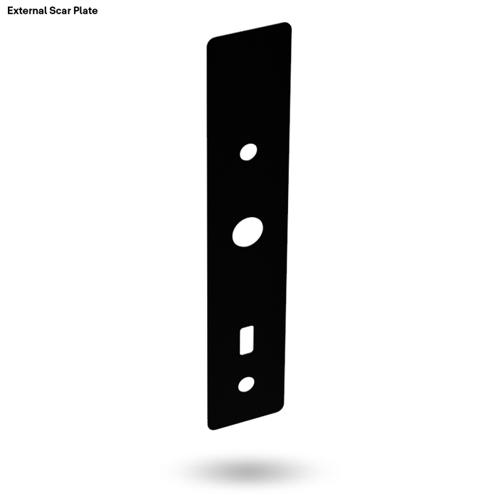 Yale Unity Slim Retrofit Scar Plate 58mm Black