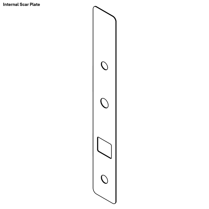 Yale Unity Slim Retrofit Scar Plate 58mm Black