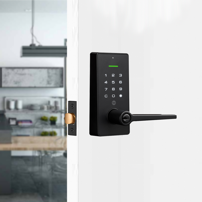 YALE LIBI Keyed Digital Lever Matt Black