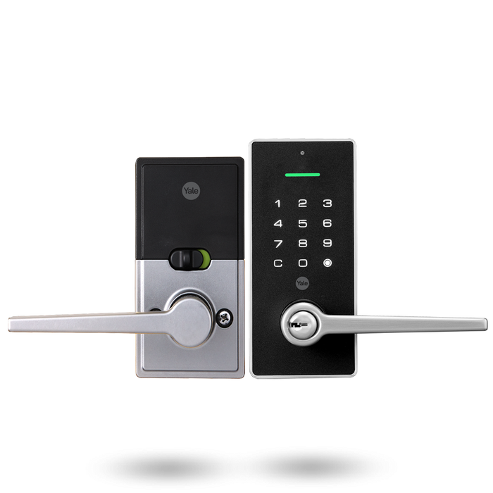 YALE LIBI Keyed Digital Lever Satin Nickel