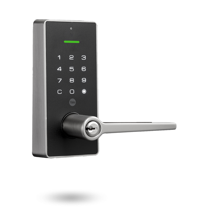 YALE LIBI Keyed Digital Lever Satin Nickel