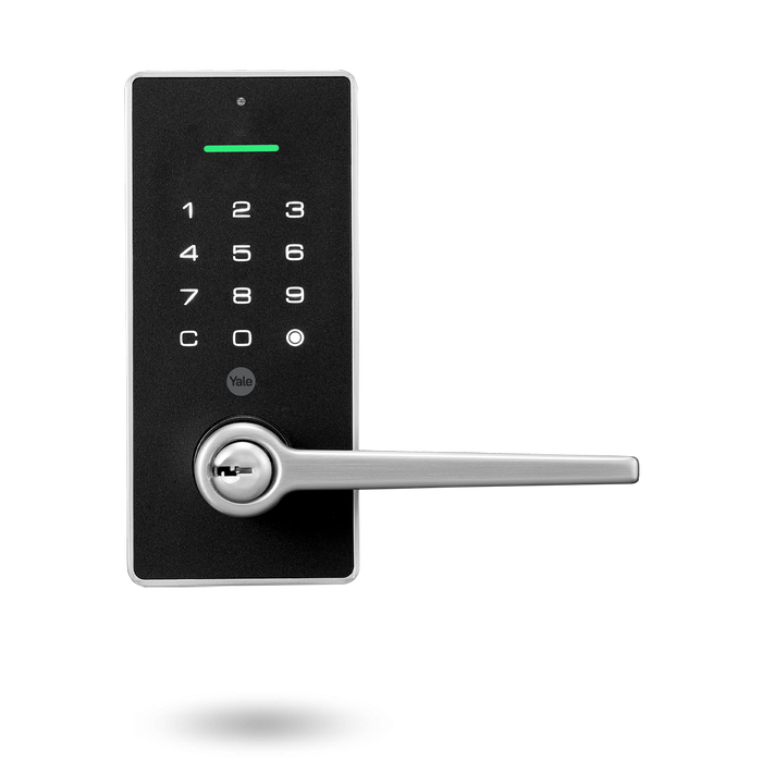 YALE LIBI Keyed Digital Lever Satin Nickel
