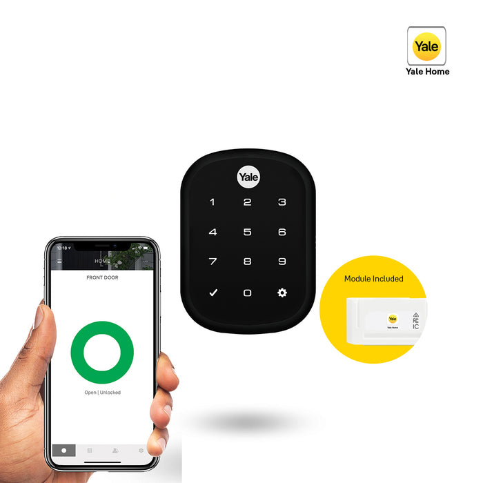 Yale Assure SL Deadbolt Smart Ready with Yale Home Module Matt Black