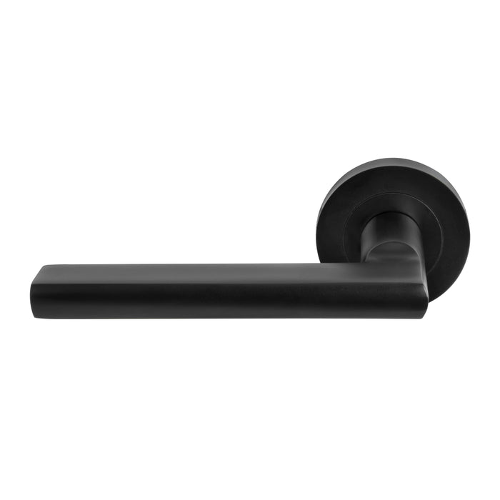 Windsor Futura Apex Lever Set (Brushed Nickel / Matt Black) - The Keyless Store