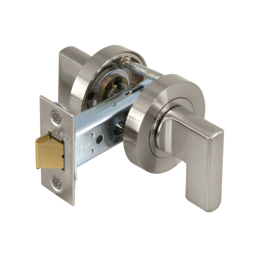 Windsor Mini Lever Latch Set Round Rose - Ideal for entry doors with digital lock and pull handles - The Keyless Store