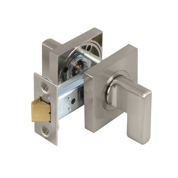 Windsor Mini Lever Latch Set Square Rose - Ideal for entry doors with digital lock and pull handles - The Keyless Store