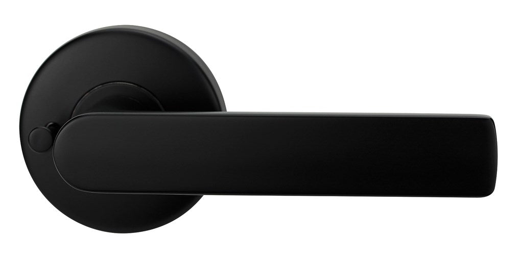 Lockwood Velocity® Series Nero Collection Element Large Rose Lever Matt Black - The Keyless Store