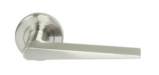 Miles Nelson Milano Range Lucca Round Rose Leverset Satin Nickel - The Keyless Store