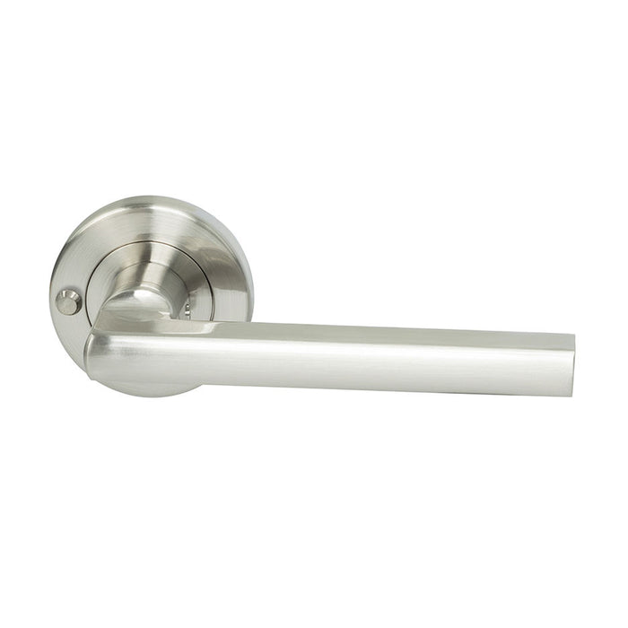 Miles Nelson Milano Range Parma Round Rose Leverset Satin Nickel - The Keyless Store