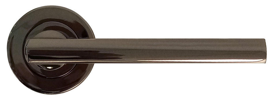 Miles Nelson Milano Range Parma Round Rose Leverset Black Chrome - The Keyless Store