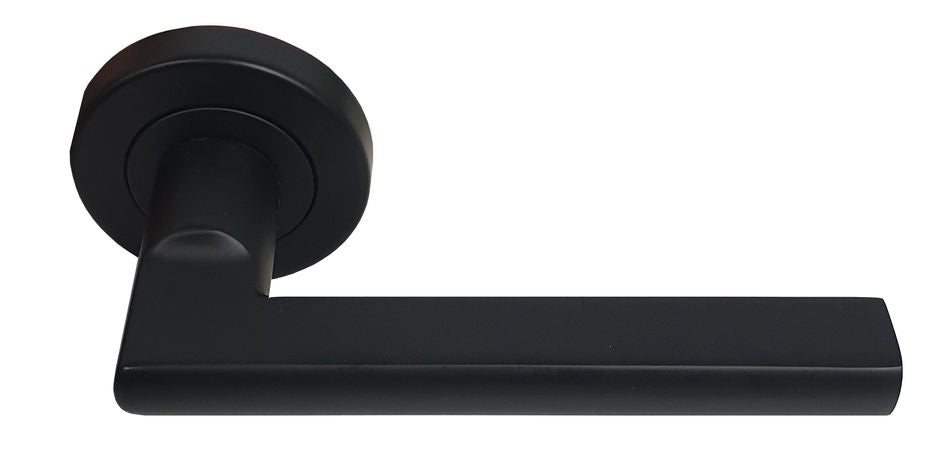 Miles Nelson Milano Range Parma Round Rose Leverset Black - The Keyless Store