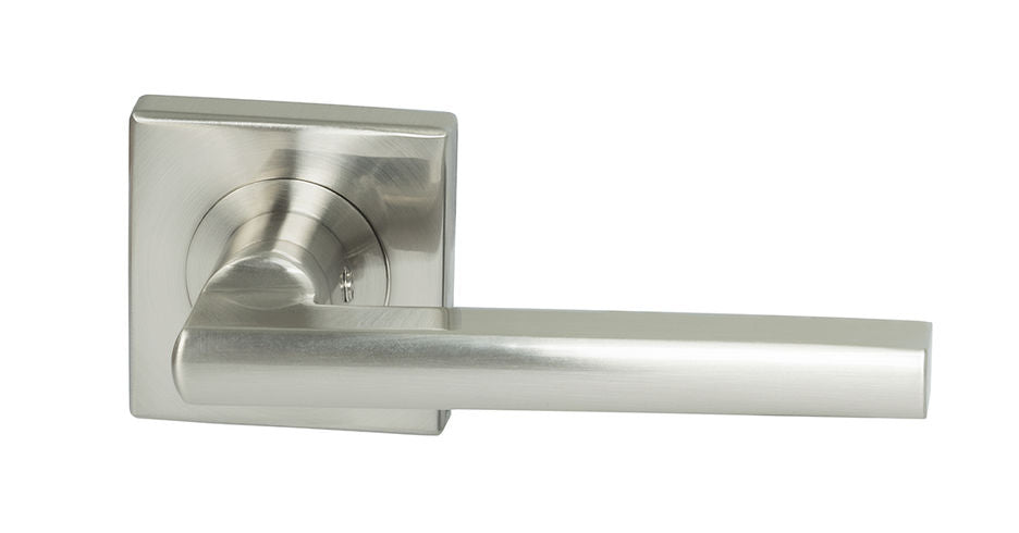 Miles Nelson Milano Range Parma Square Rose Leverset Satin Nickel - The Keyless Store