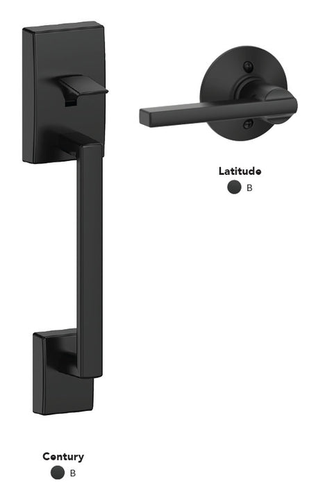 Schlage Century Latitude Entrance Gripset - The Keyless Store