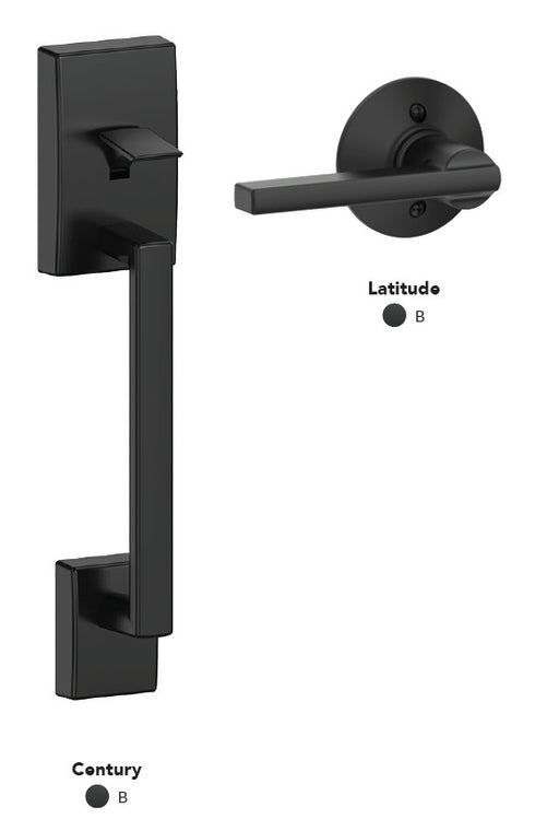 Schlage Century Latitude Entrance Gripset - The Keyless Store