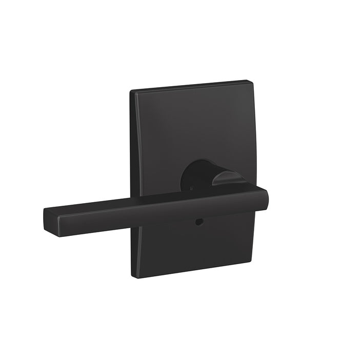 Schlage Century Latitude Lever Set Matt Black - The Keyless Store