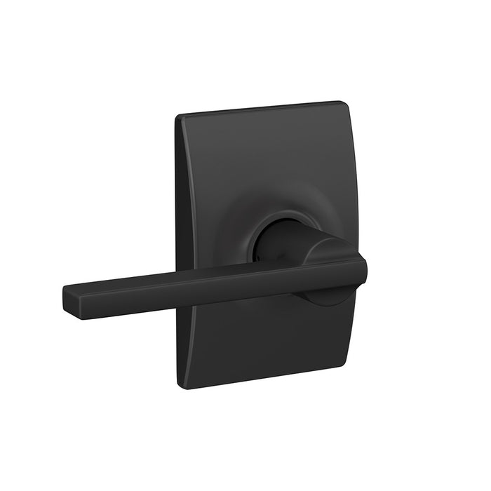Schlage Century Latitude Lever Set Matt Black - The Keyless Store