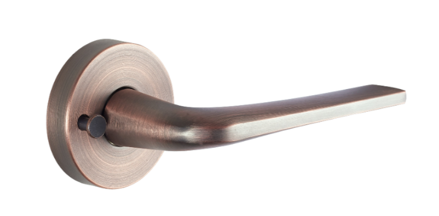 Schlage Medio Series Sierra Door Lever Aged Brushed Copper - The Keyless Store