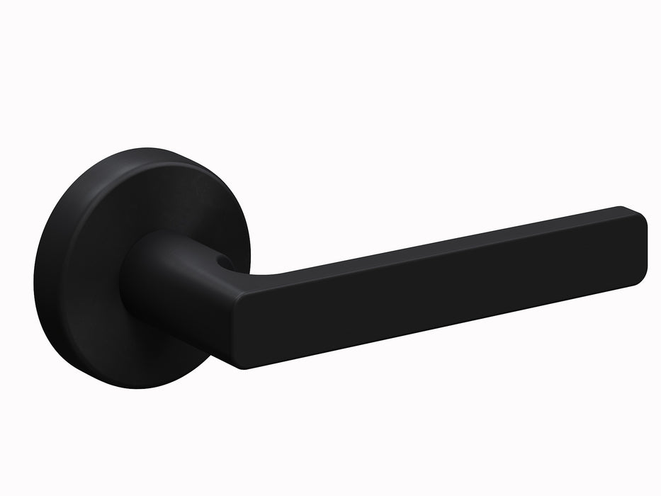 Schlage Medio Series Rivera Door Lever Matt Black - The Keyless Store