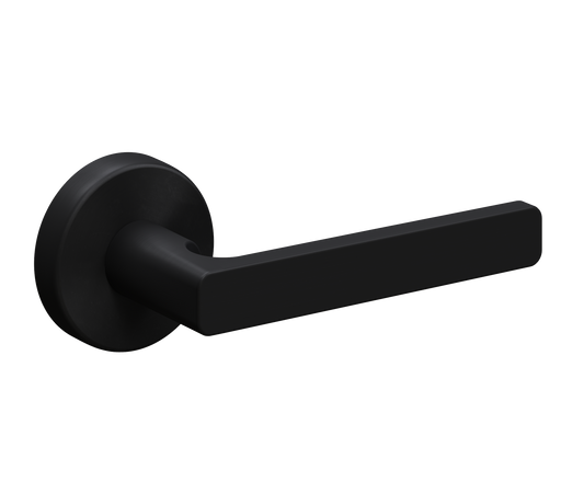Schlage Medio Series Rivera Door Lever Matt Black - The Keyless Store