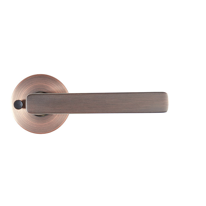 Schlage Medio Series Rivera Door Lever Aged Brushed Copper - The Keyless Store