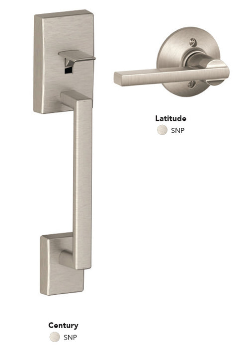 Schlage Century Latitude Entrance Gripset - The Keyless Store