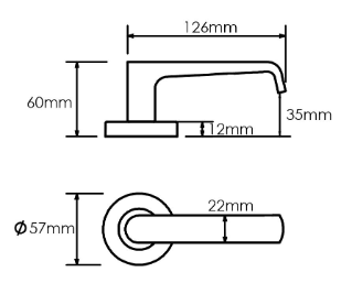 Schlage Form Series Telo Door Lever Solid Stainless Steel 304 - The Keyless Store