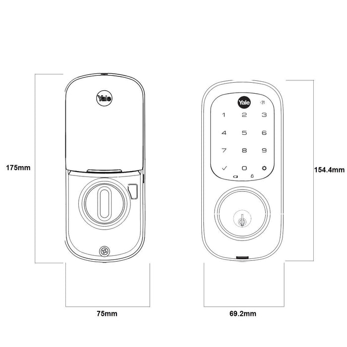 Yale Assure Keyed Digital Deadbolt - The Keyless Store