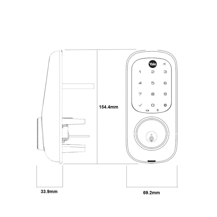 Yale Assure Keyed Digital Deadbolt - The Keyless Store