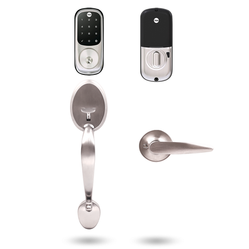 Yale Assure Keyed Deadbolt and Mayfair Gripset - The Keyless Store