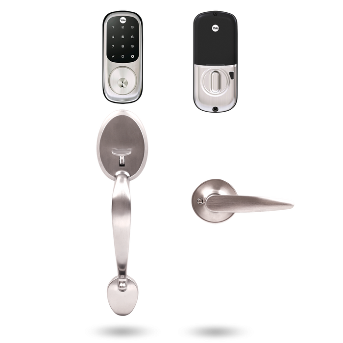 Yale Assure Keyed Deadbolt and Mayfair Gripset - The Keyless Store