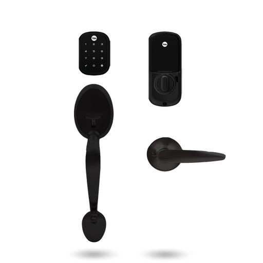 Yale Assure SL deadbolt and Yale Mayfair Gripset - The Keyless Store