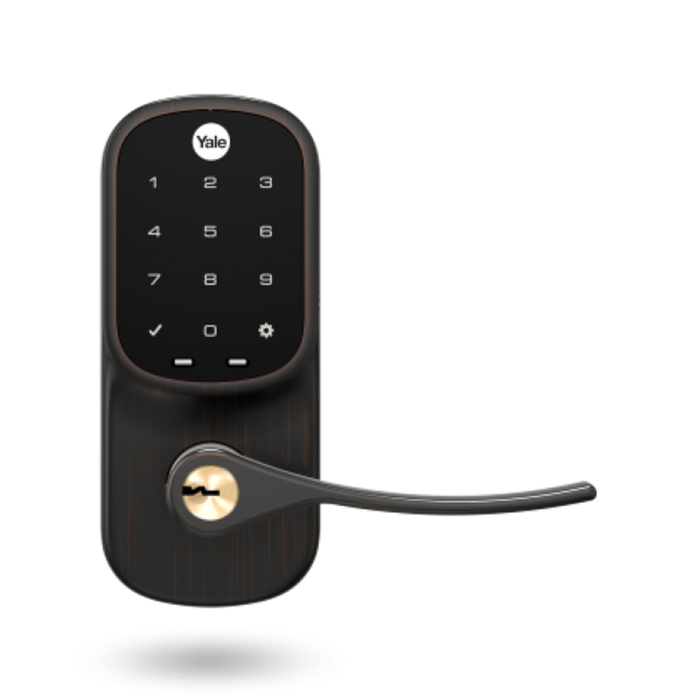 Yale Assure Keyed Electronic Digital Lever Lock Oil Rubbed Bronze Finish - The Keyless Store