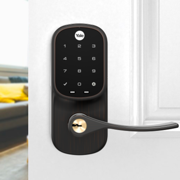 Yale Assure Keyed Electronic Digital Lever Lock Oil Rubbed Bronze Finish - The Keyless Store