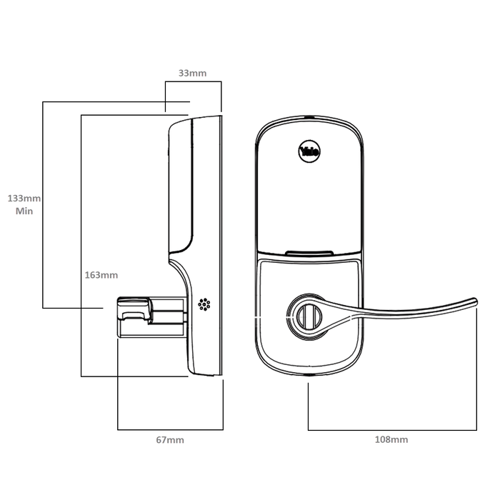Yale Assure Lever with Yale Access Kit Combo - The Keyless Store