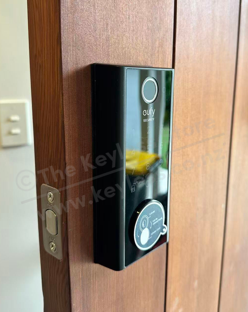 Eufy Smart Touch + WiFi S230 Lock Installed on a Timber Door