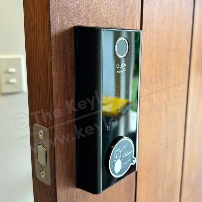 Eufy Smart Touch + WiFi S230 Lock Installed on a Timber Door