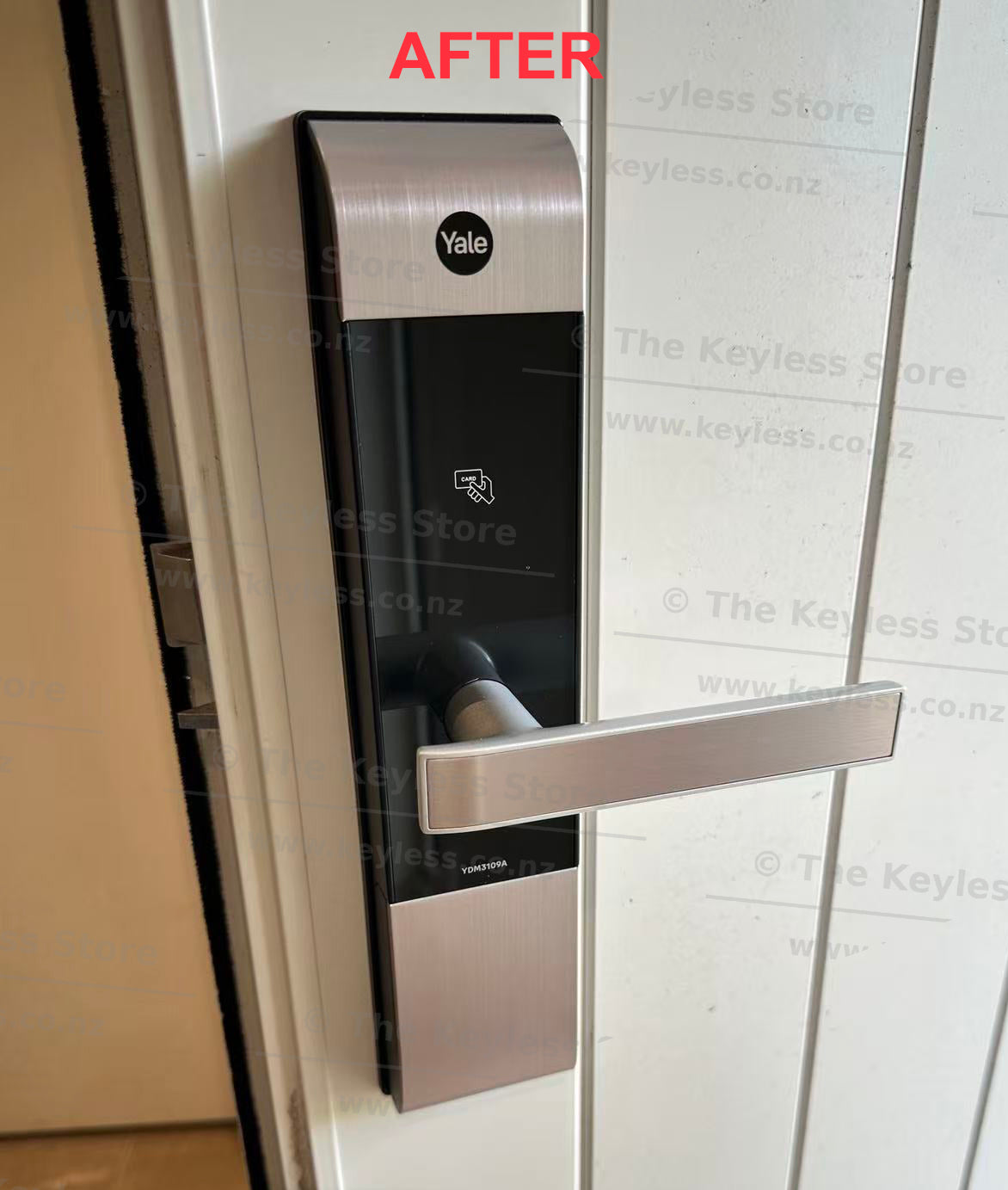 Replacing Gateman Cruz with a Yale YDM 3109A 70mm on Aluminium French Doors