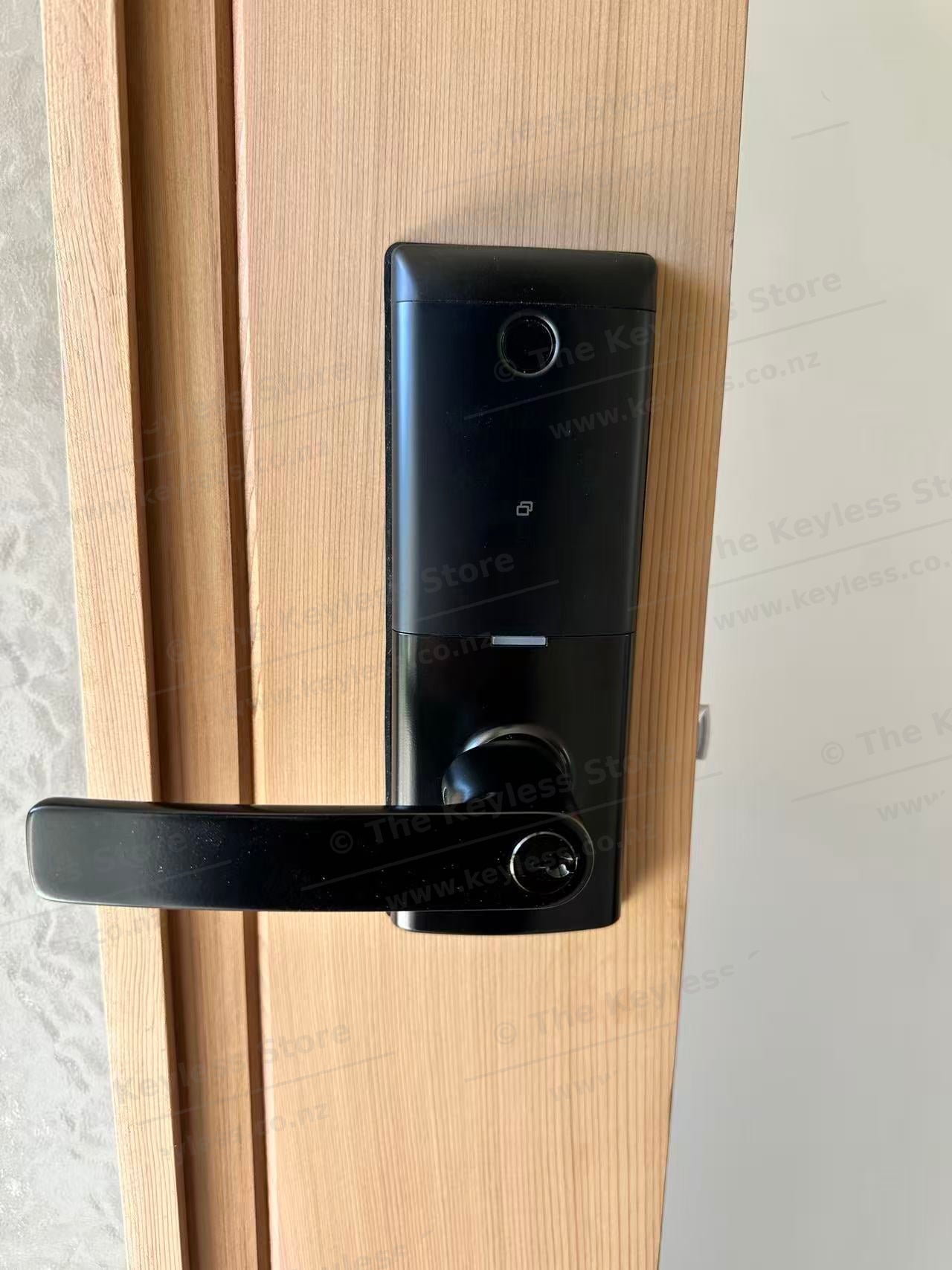 Schlage Ascent Fingerprint Smart Lever Installation on a New Timber Door