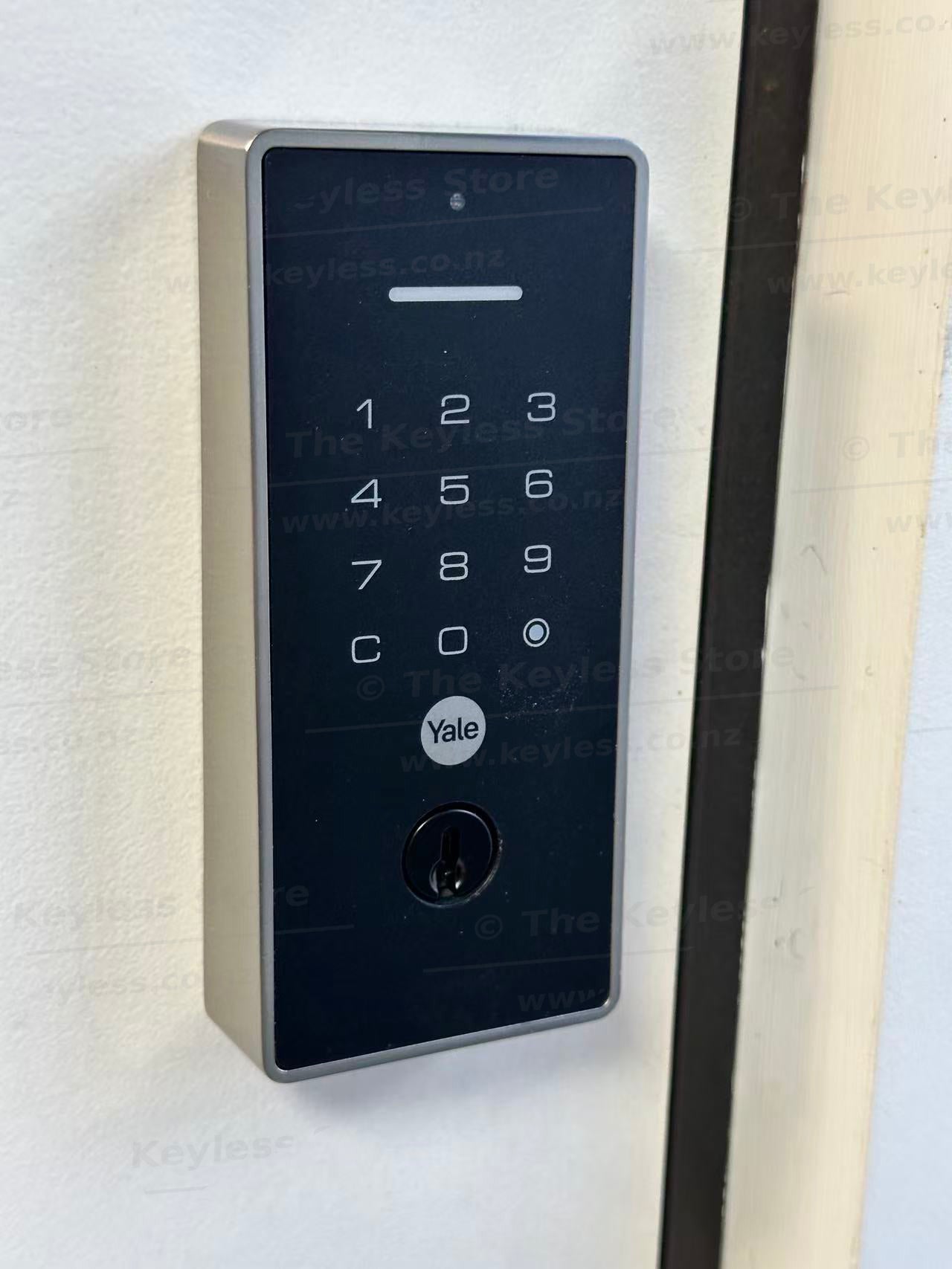 Yale Libi Keyed Digital Deadbolt Installed to Make This Door Lockable