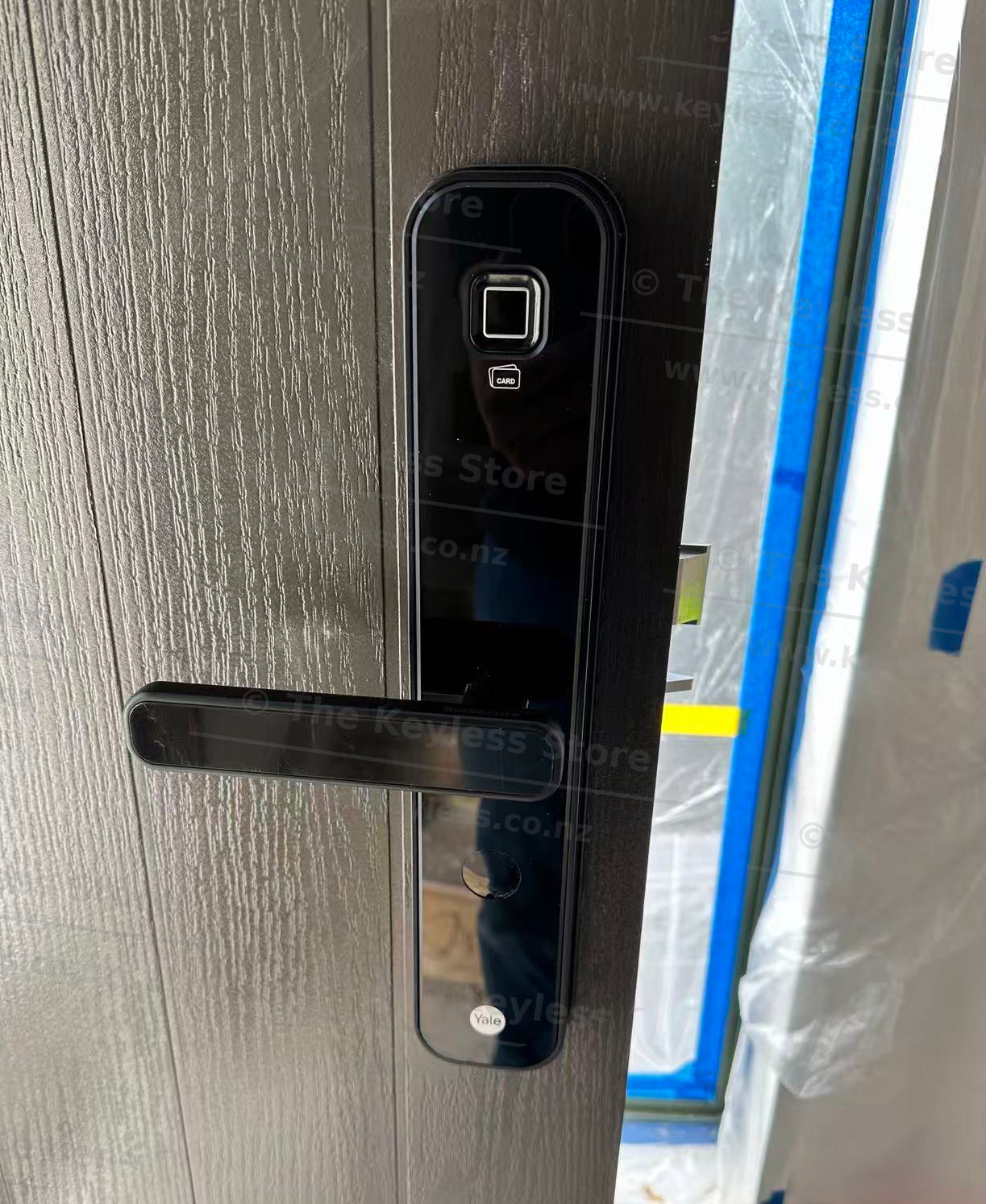 Yale YDM 7220 Fingerprint Digital Mortice Lock Installed on a New Composite Door