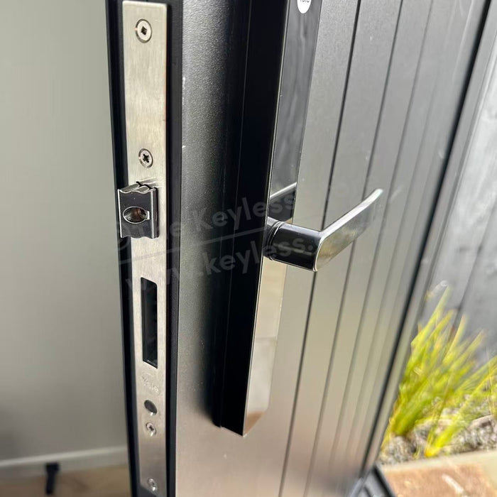 Schlage Artus Replaced with Yale Unity Slim Smart Lock and Extended Faceplate