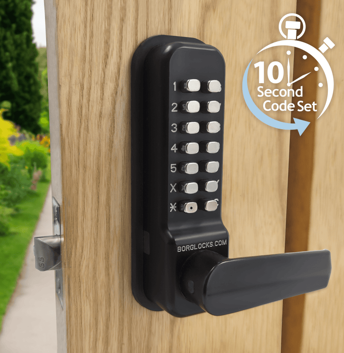 Borg Mechanical Digital Door Lock M/Grade Easicode Pro BL4401ECP Black