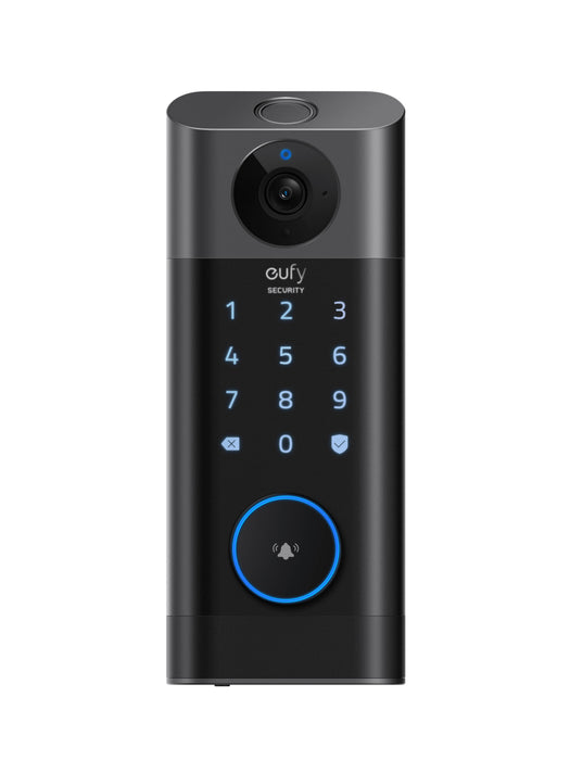 Eufy 3-IN-1 Video Smart Lock with 2K Video Doorbell, Fingerprint