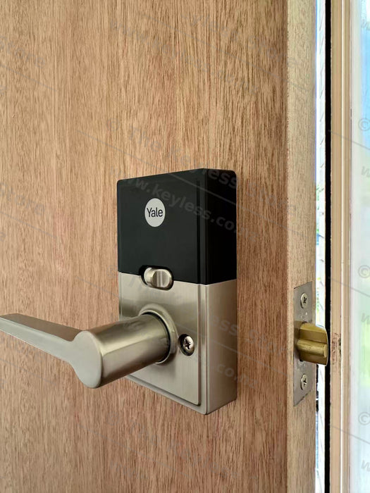 YALE LIBI Keyed Digital Lever Satin Nickel
