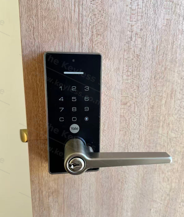 YALE LIBI Keyed Digital Lever Satin Nickel