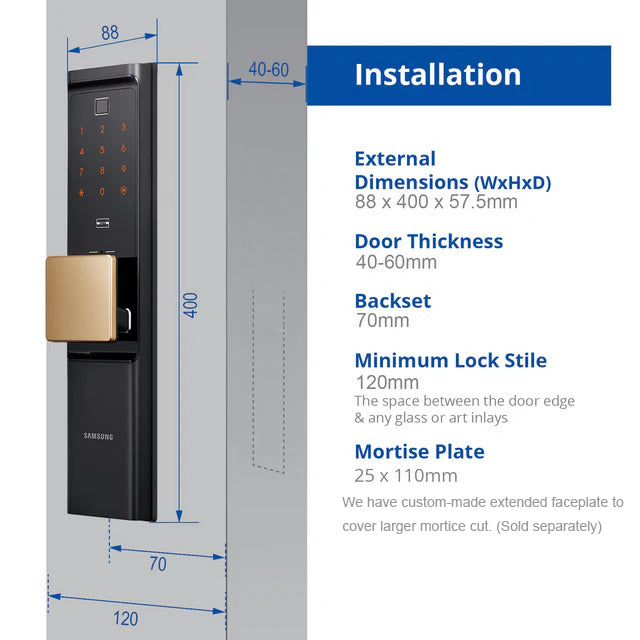 Samsung SHP-R80 WiFi Fingerprint Smart Lock