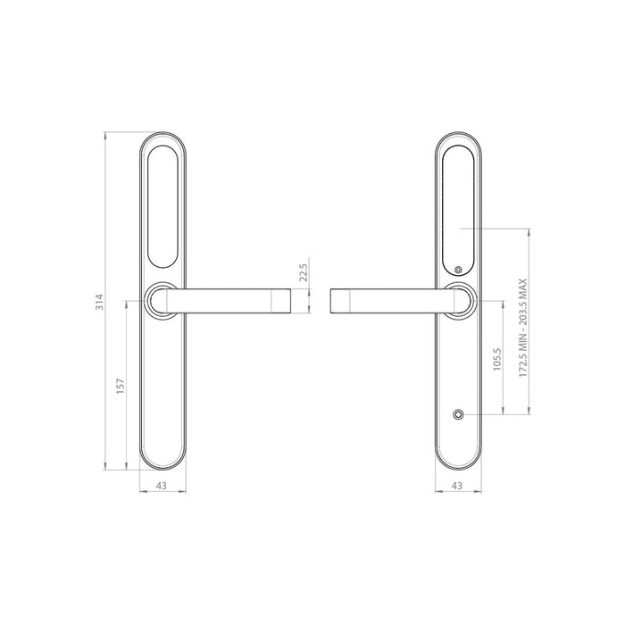 Schlage Artus Narrow Profile Smart Lock