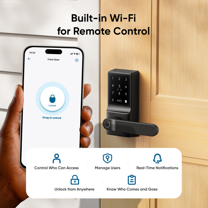 Eufy Security Smart Lever Lock C33- WiFi + Fingerprint